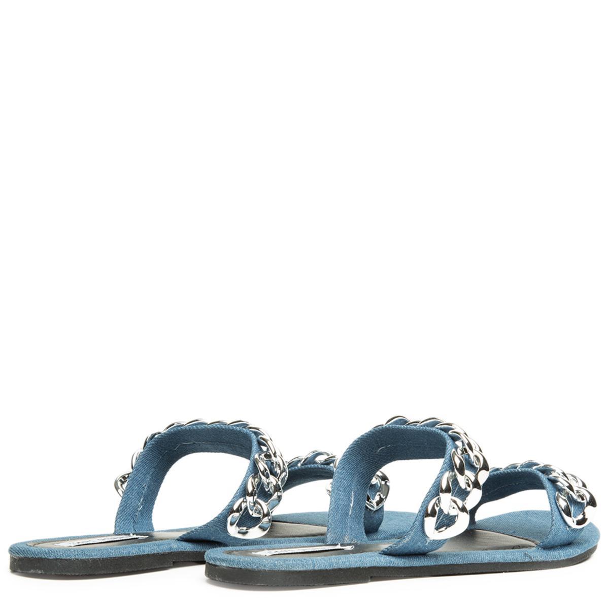 Cape Robbin Leela-8 Denim Sandal Denim Blue