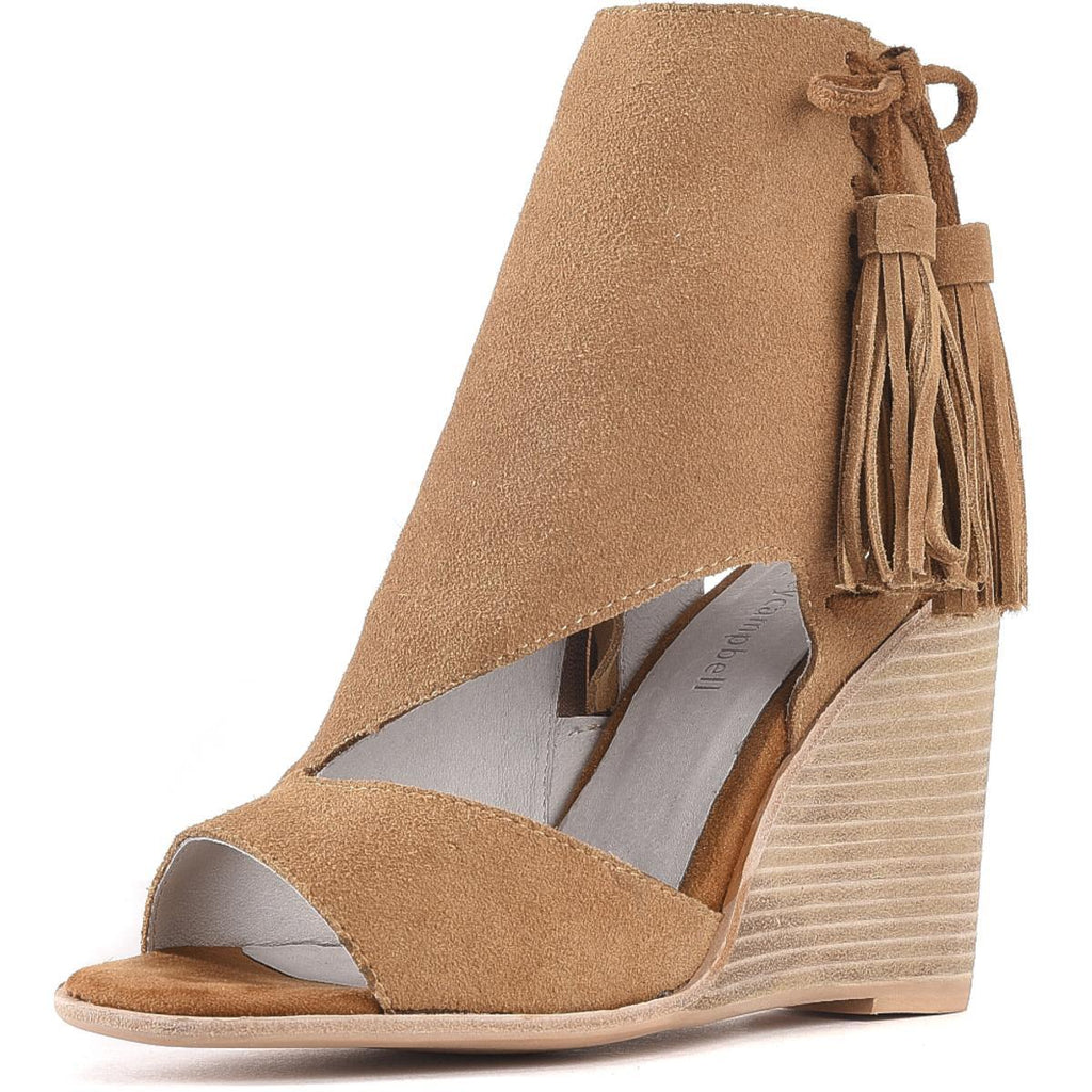 tan suede wedges