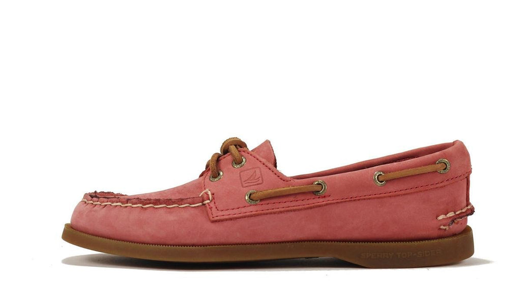 red sperrys women's