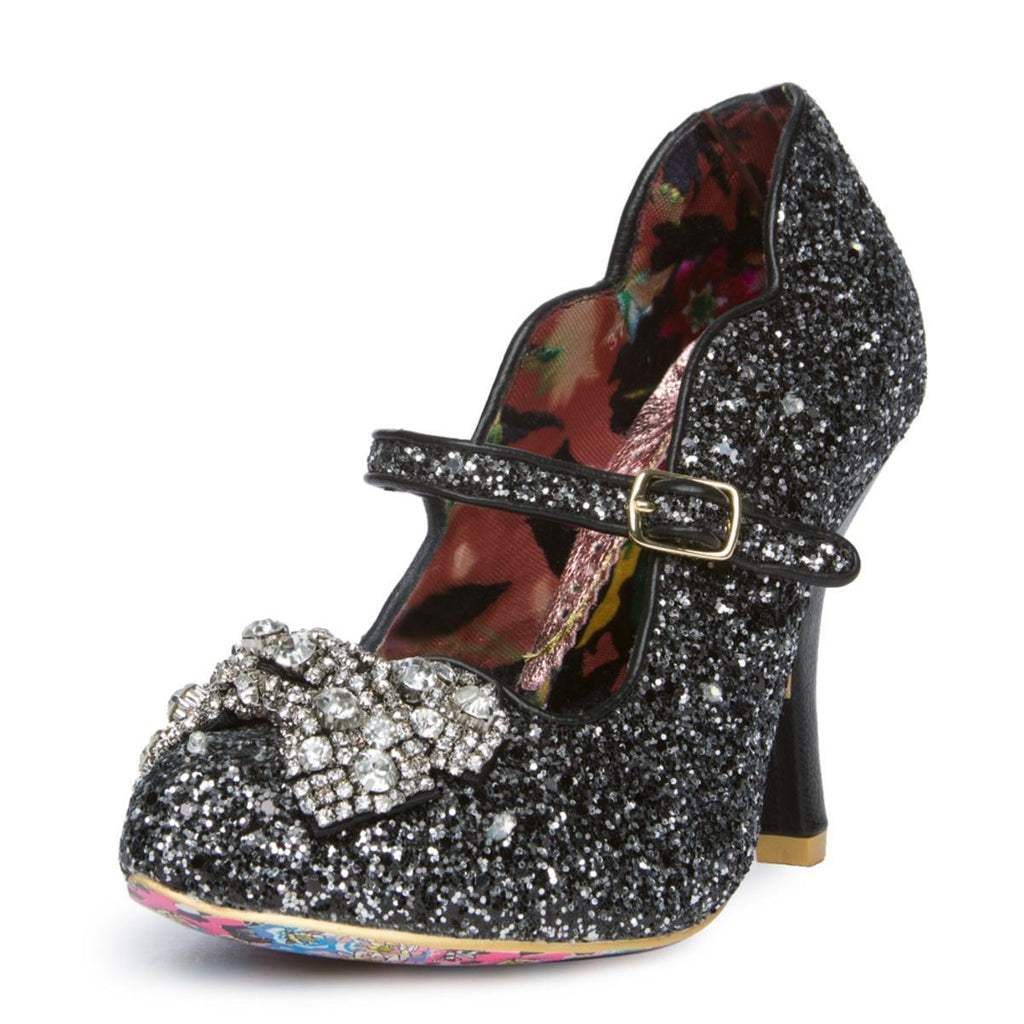 Shimmer Black Light Up High Heel BLACK – TiltedSole.com