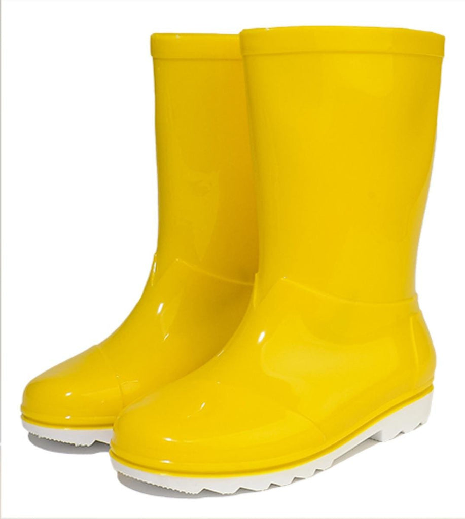 Kids Toms Rain Boot Yellow PVC