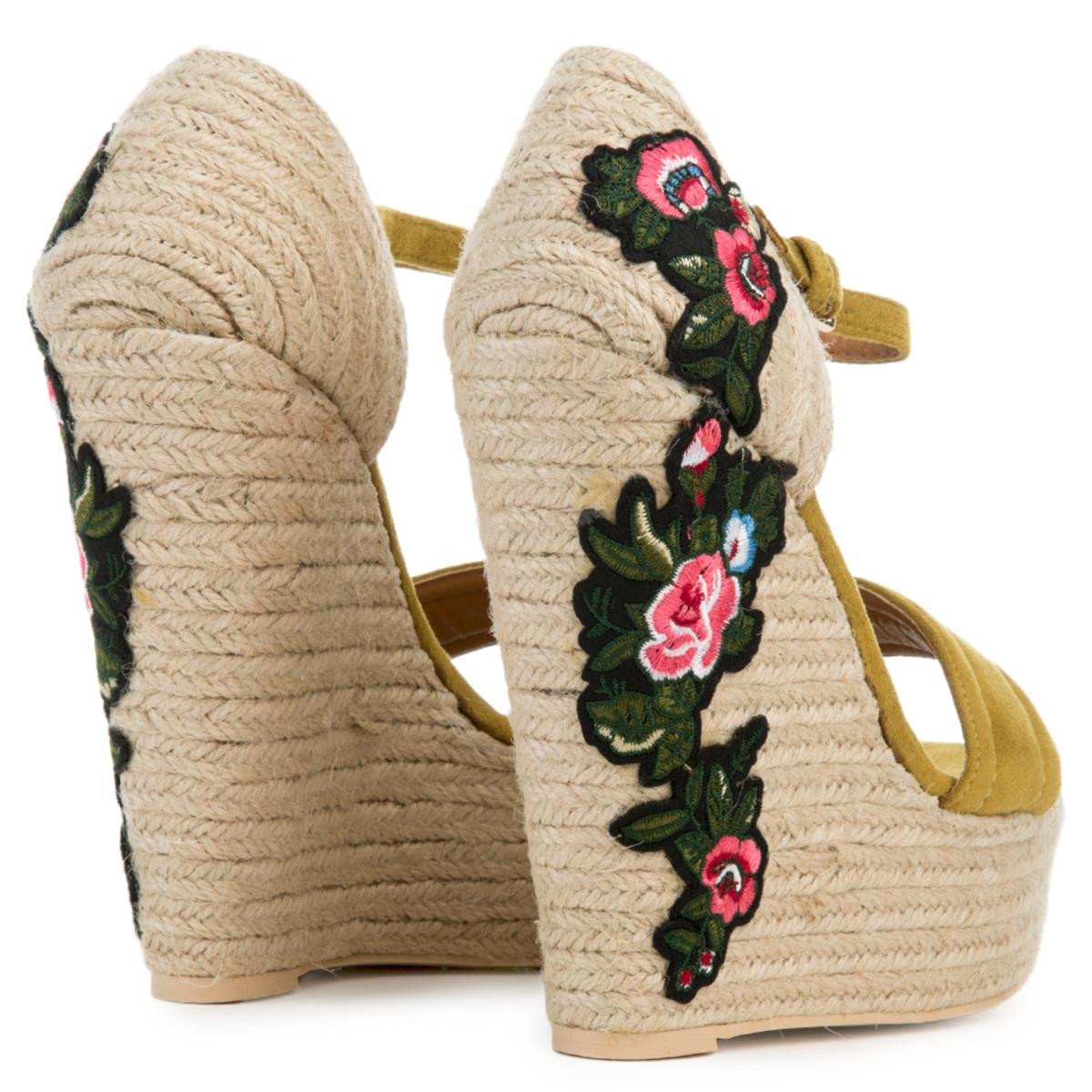 Cape Robbin Zelda-8 Olive Espadrille Wedge Olive