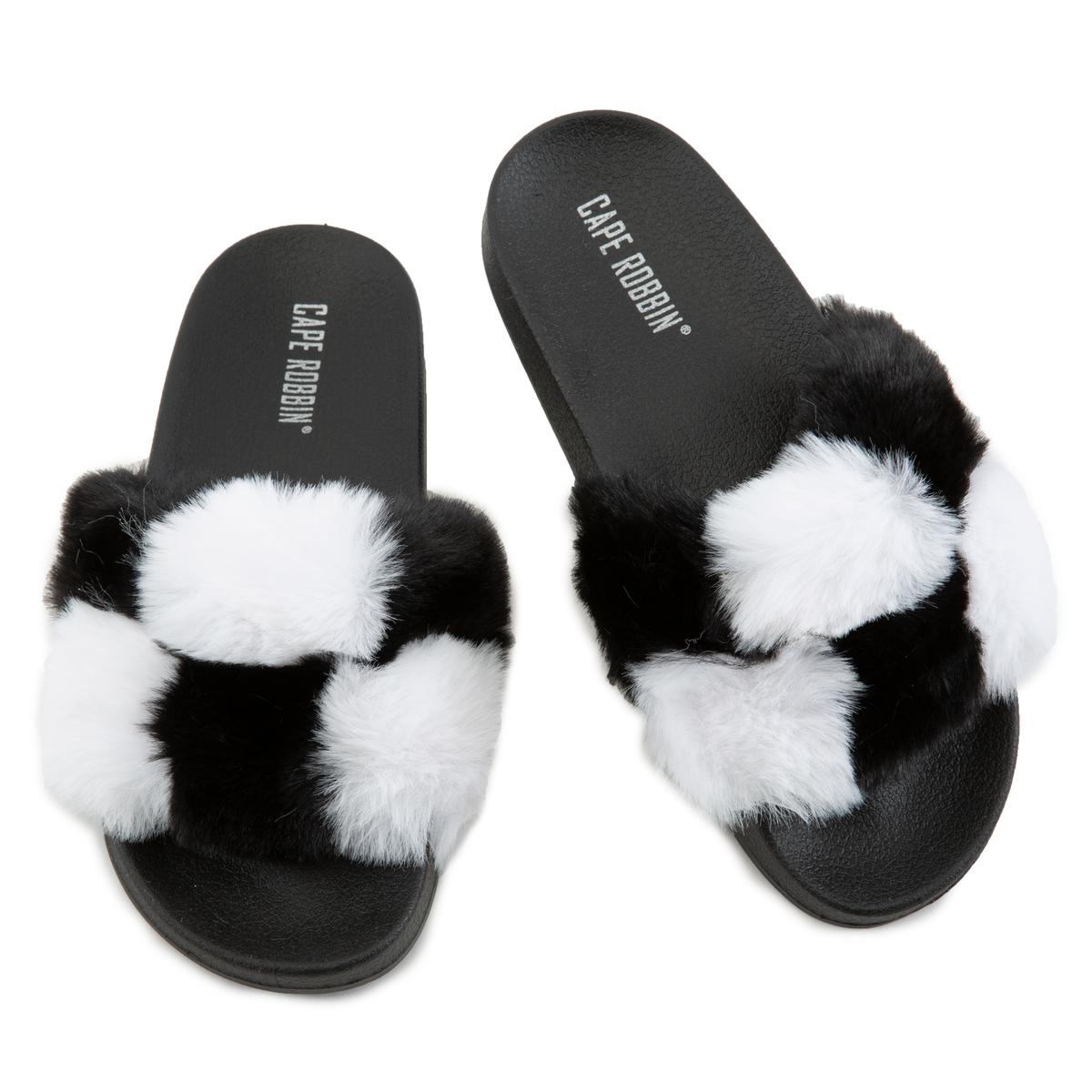 Blocks Fur Sandals – TiltedSole.com