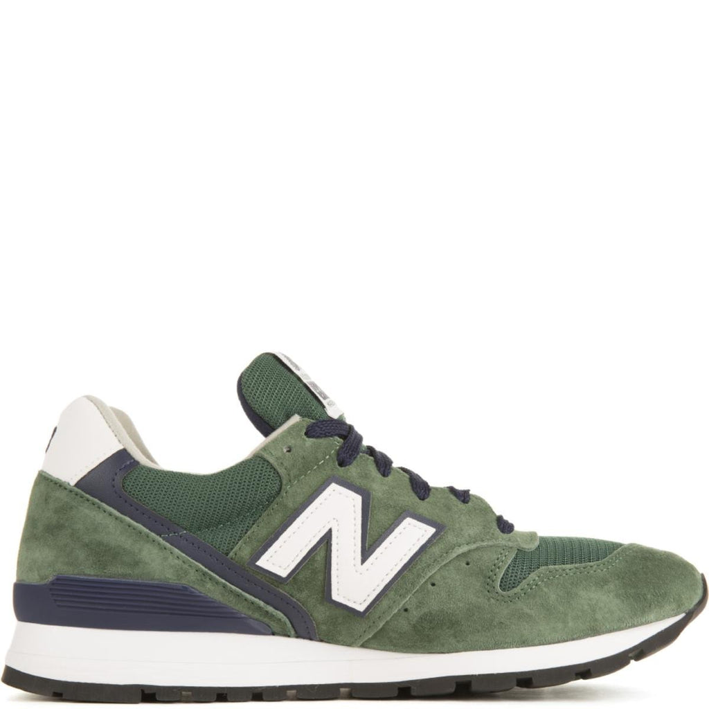 New Balance for Men: 996 Heritage Made In USA Green/Navy Sneakers