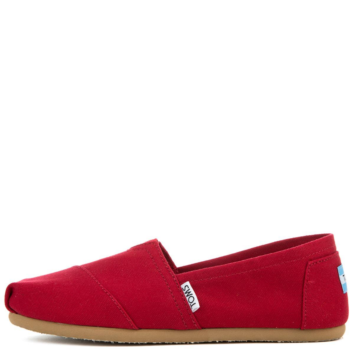 toms classic red canvas