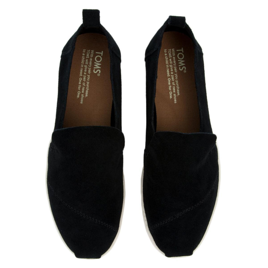 black suede women's deconstructed alpargatas