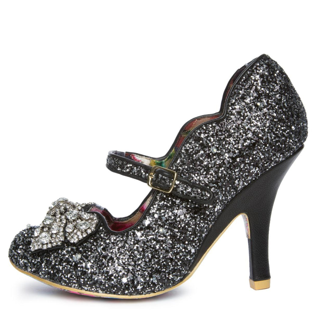 Shimmer Black Light Up High Heel BLACK – TiltedSole.com