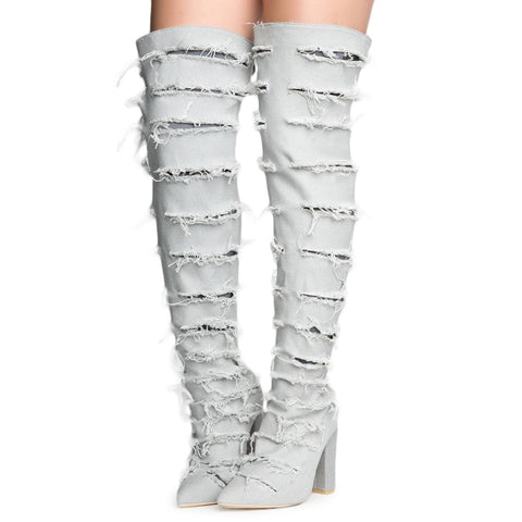 converse boots thigh high