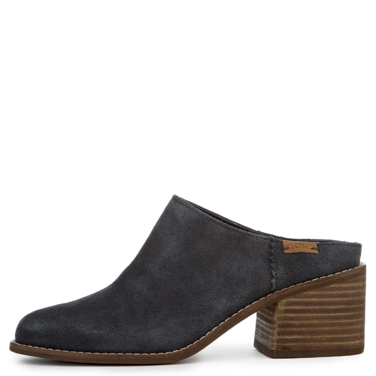 Toms Leila Forged Iron Grey Suede Women 