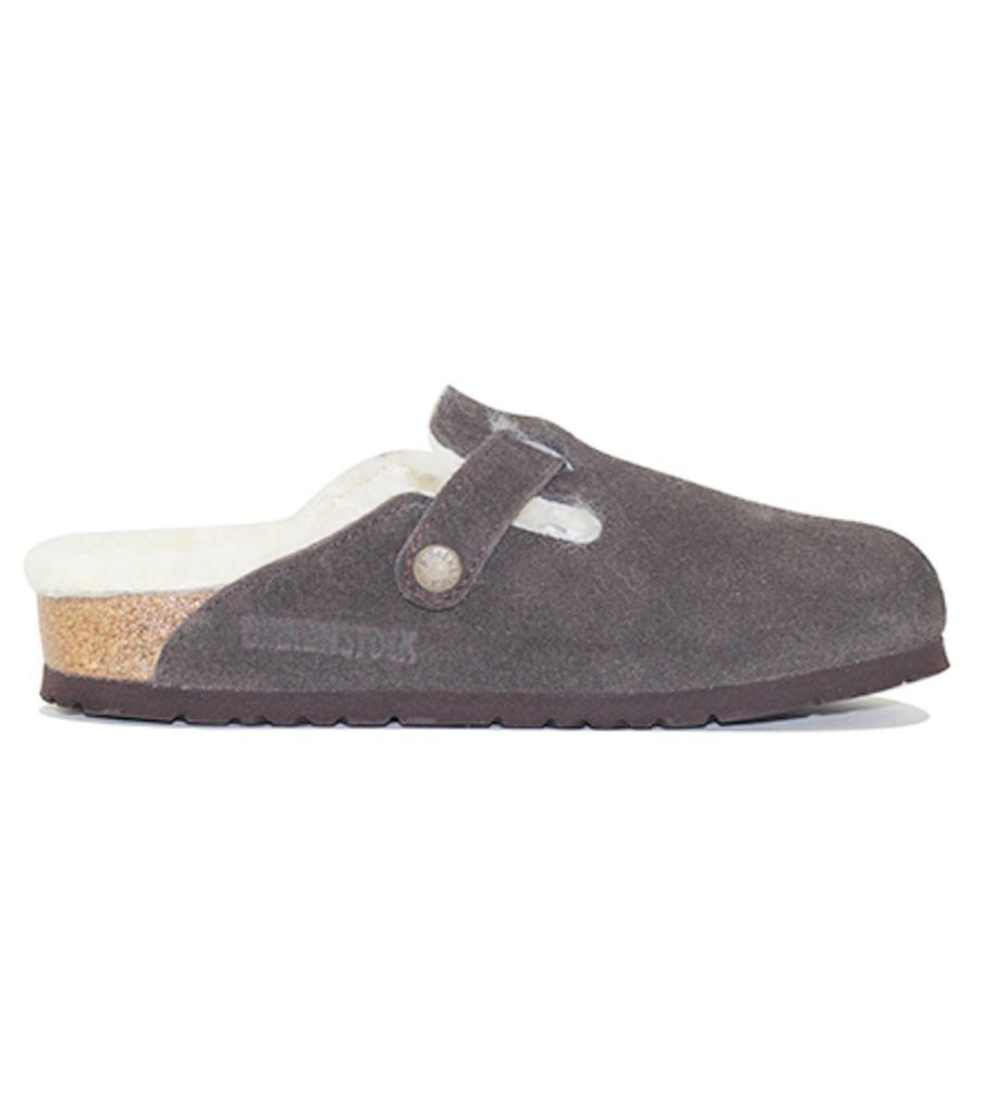 birkenstock boston fur mocha