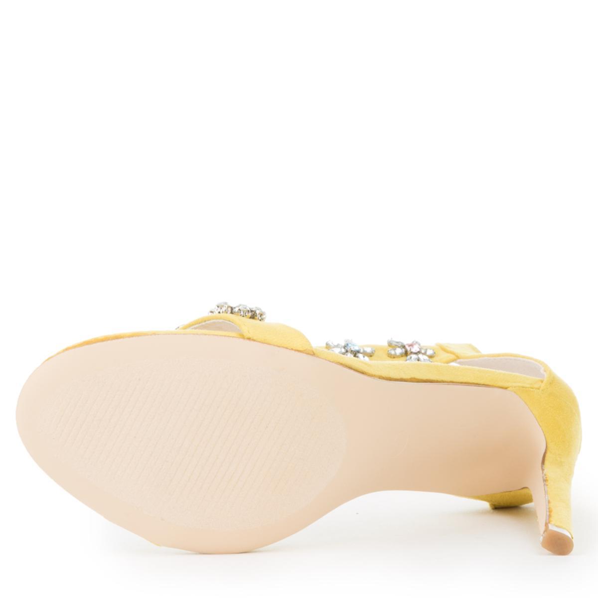 Cape Robbin Suzzy-58 High Heel YELLOW