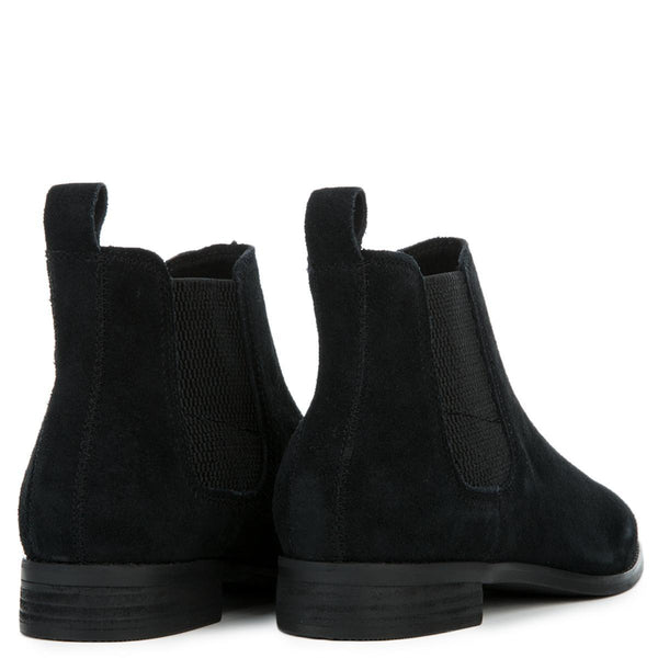 black suede women's ella booties