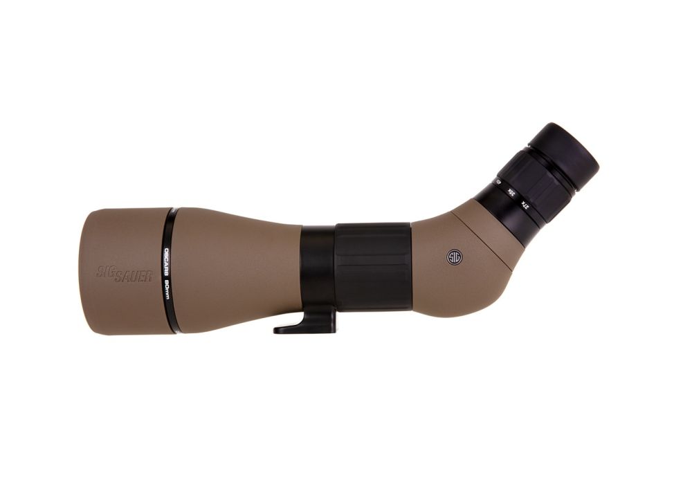 Sig Sauer OSCAR8 27-55x80 mm HDX Angled Eyepiece Spotting Scope FDE (SOO82001)