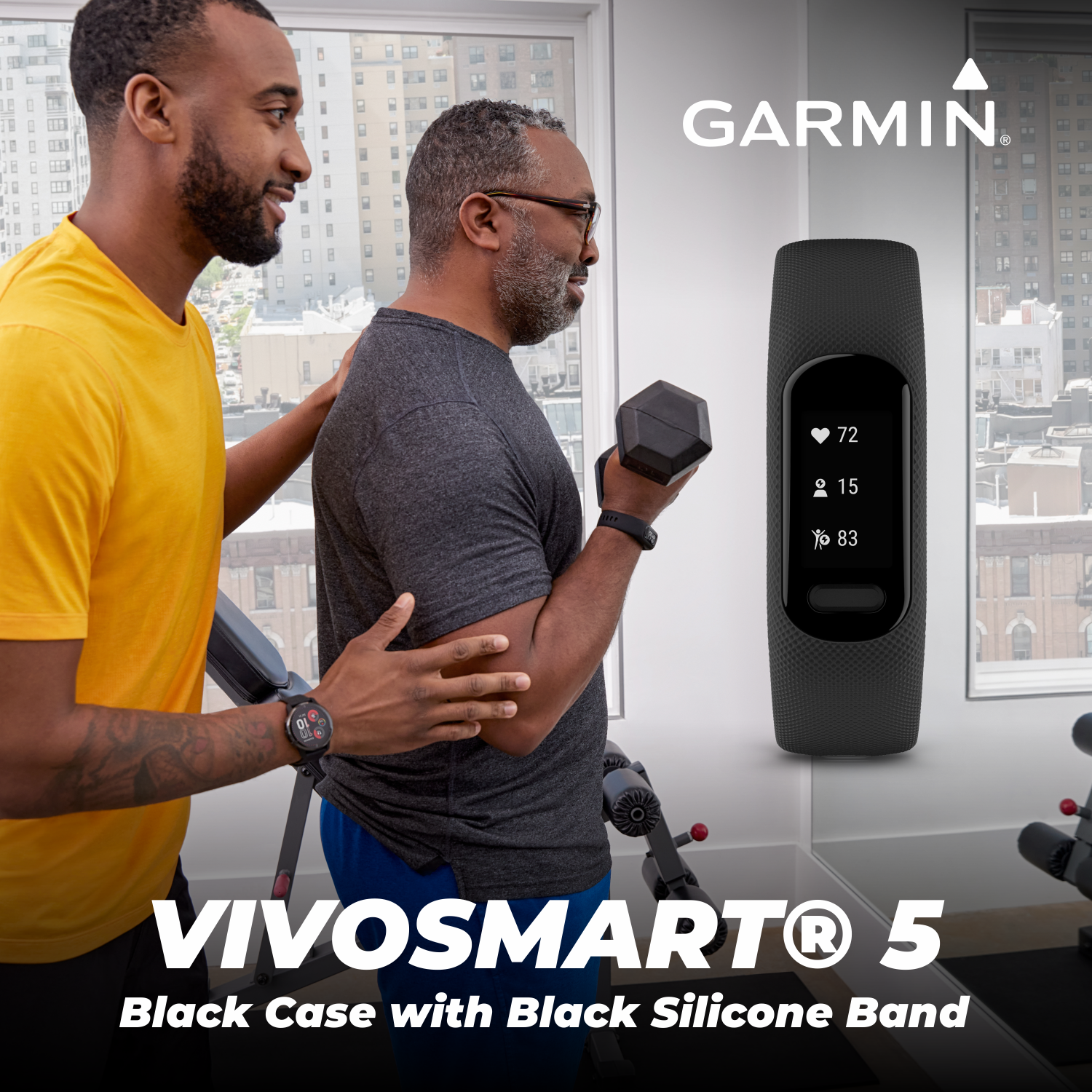 GARMIN VIVOSMART5 BLACK S/M BLACK