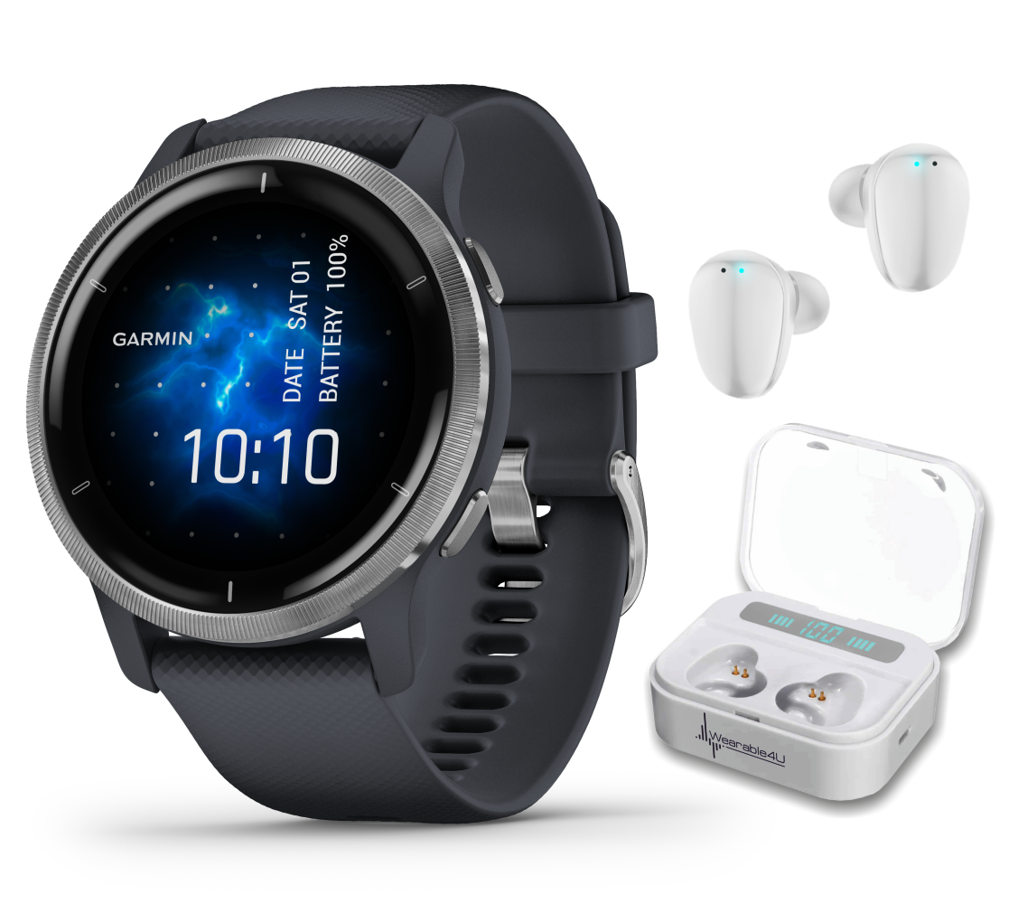 Garmin Venu 2 GPS Sport Fitness Smartwatch, AMOLED display, Music Watch