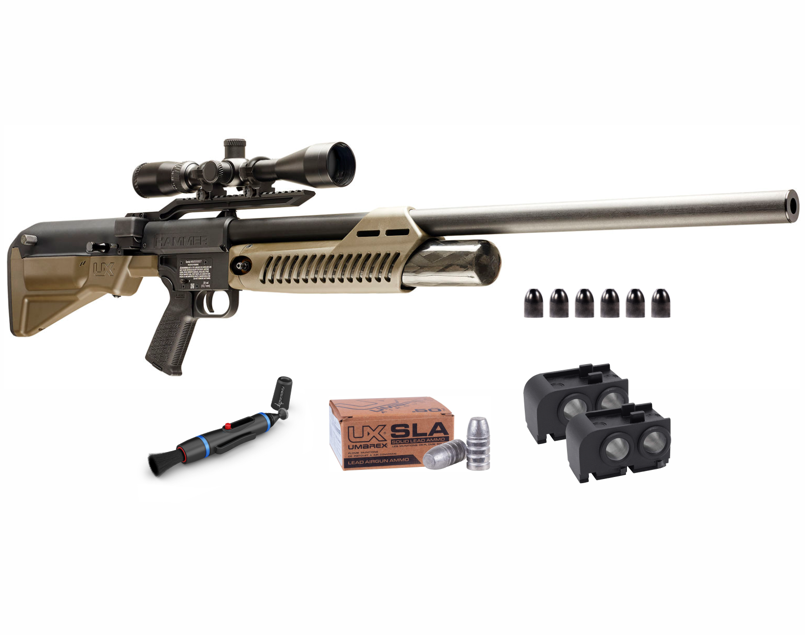 Umarex .50 Caliber PCP Pellet Hunting Gun Rifle with Bundle – Sports and Gadgets