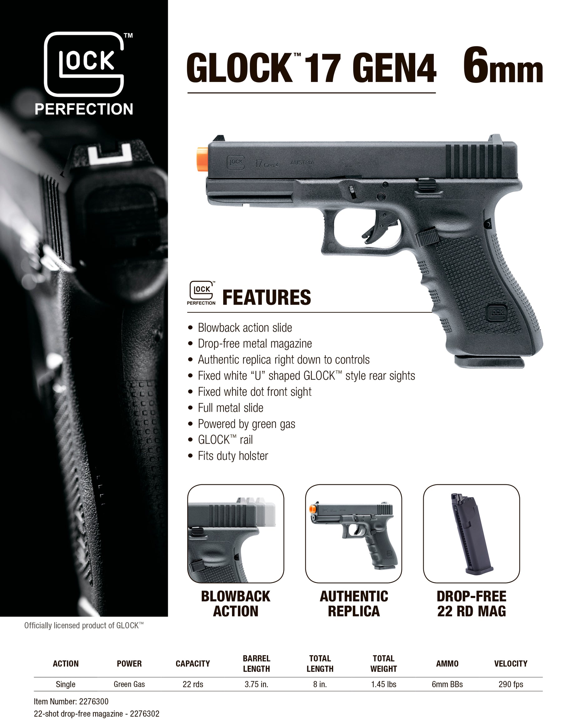 metal bb gun glock