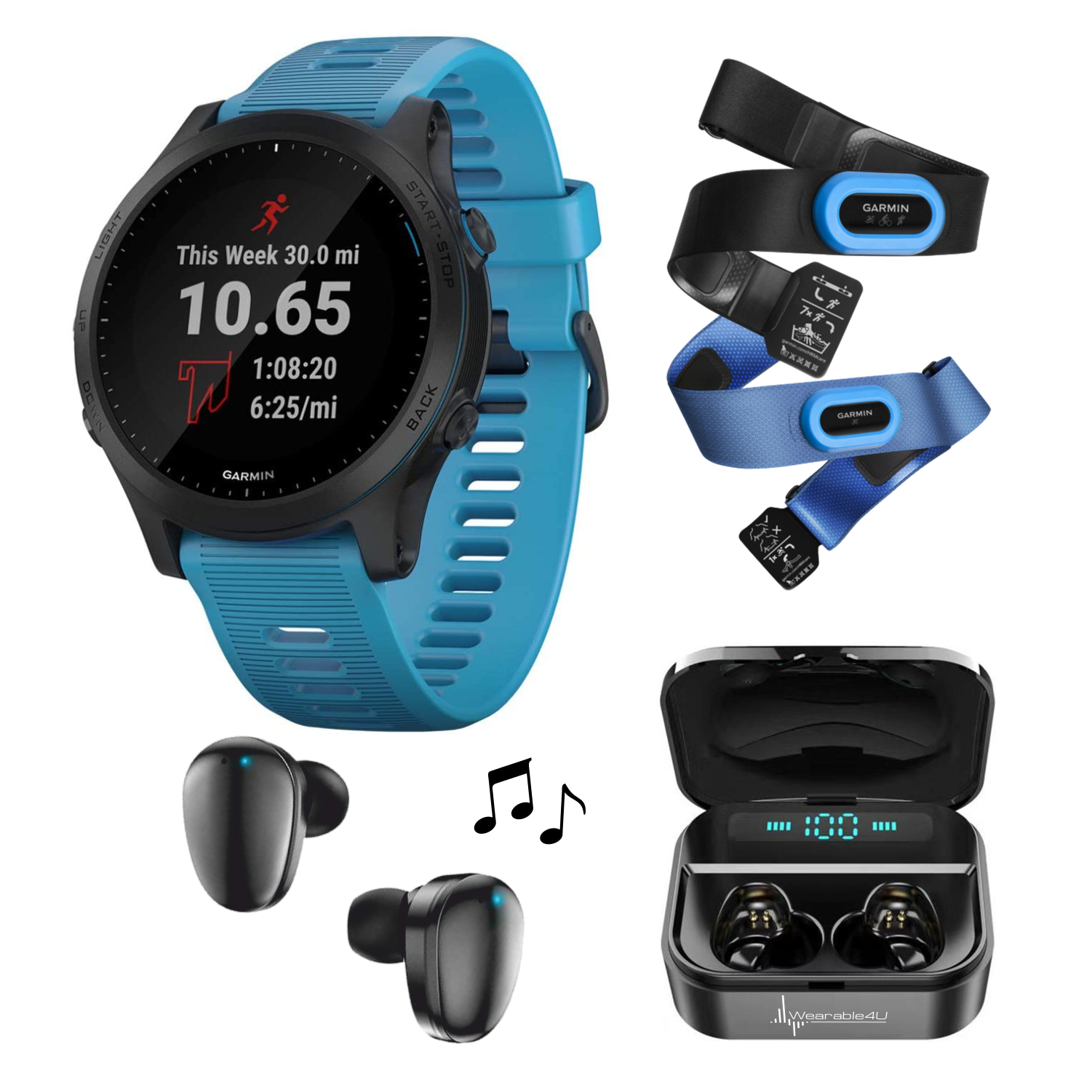 Garmin Forerunner 945 Premium GPS Smartwatch with In Sports Gadgets