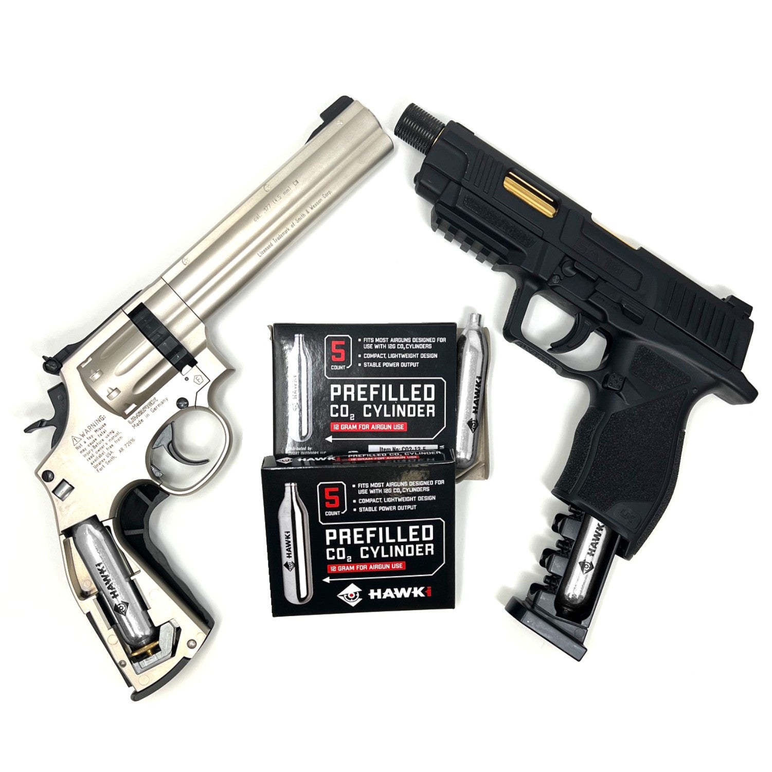 Hawki CO2 Gram Cartridges for use Air BB Guns, Airsoft P – Sports Gadgets