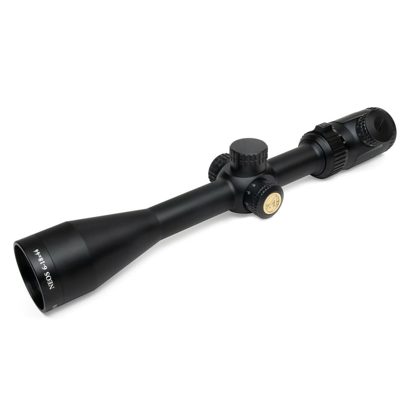 Athlon Optics Neos 6-18x44, Capped, Side Focus, 1 inch, SFP, BDC 500 IR Riflescope with included Extra Battery CR2032 and Wearable4U Lens Cleaning Pen and Lens Cleaning Cloth Bundle