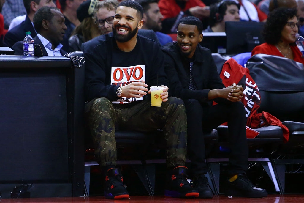 drake jordan 4 raptors