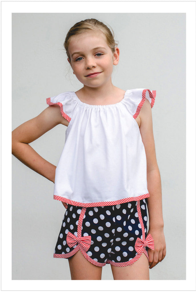 Cute girls shorts pdf sewing pattern Gidget Shorts sizes 2 to 14 years ...