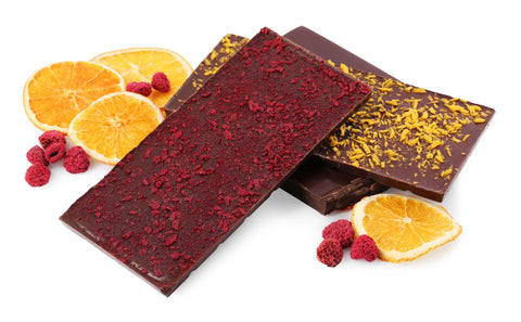 Using freeze dried fruit powder in chocolate