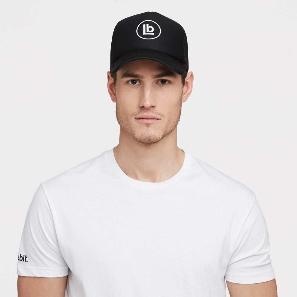 LB Black Trucker Cap | Trucker Caps & Hats | littlebit