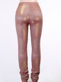 Explosive tight-fitting glitter fashion sexy hip pants