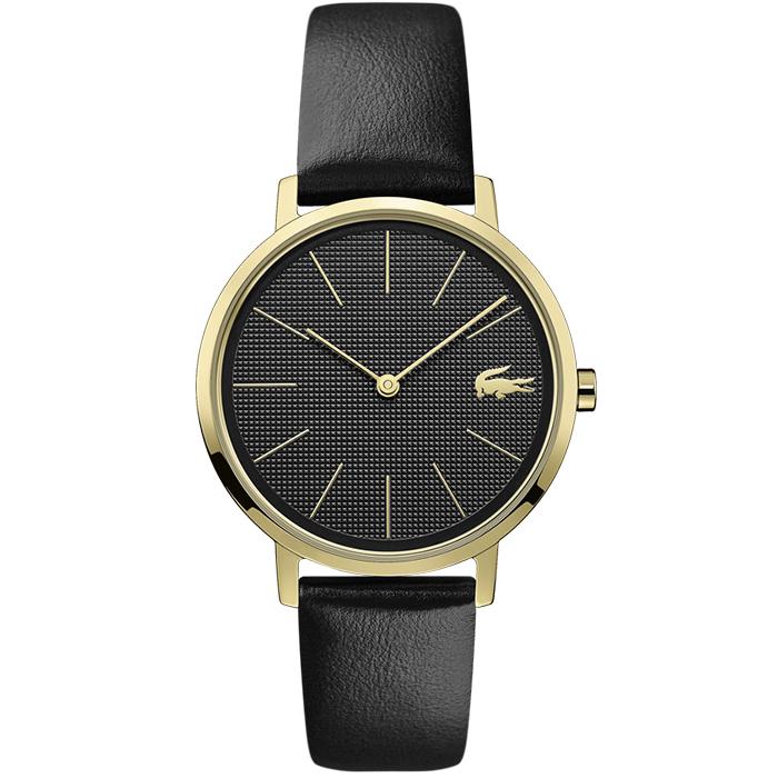 lacoste black and gold watch