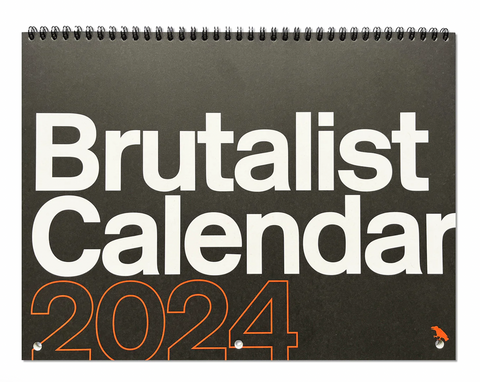 Brutalist architecture calendar 2024