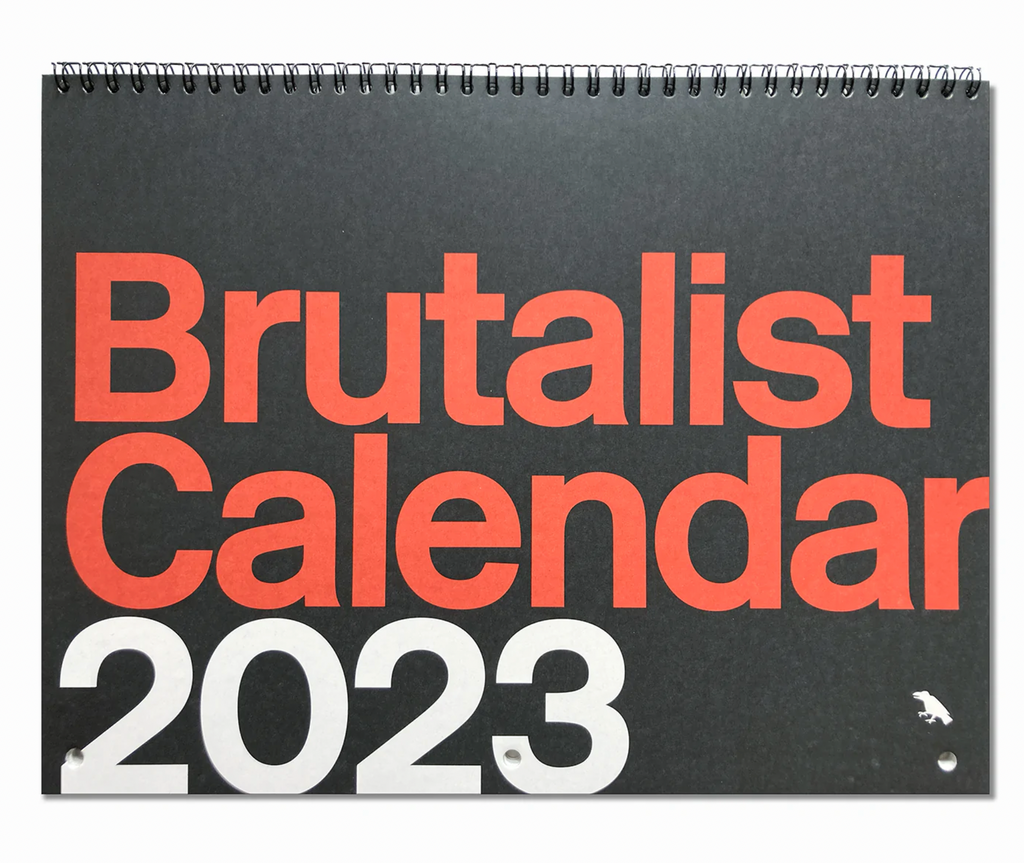 Blue Crow Media Brutalist Calendar 2023