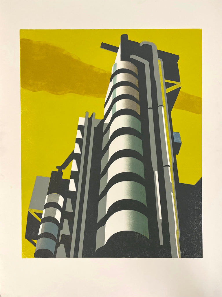 Lloyds building illustrated by Paul Catherall