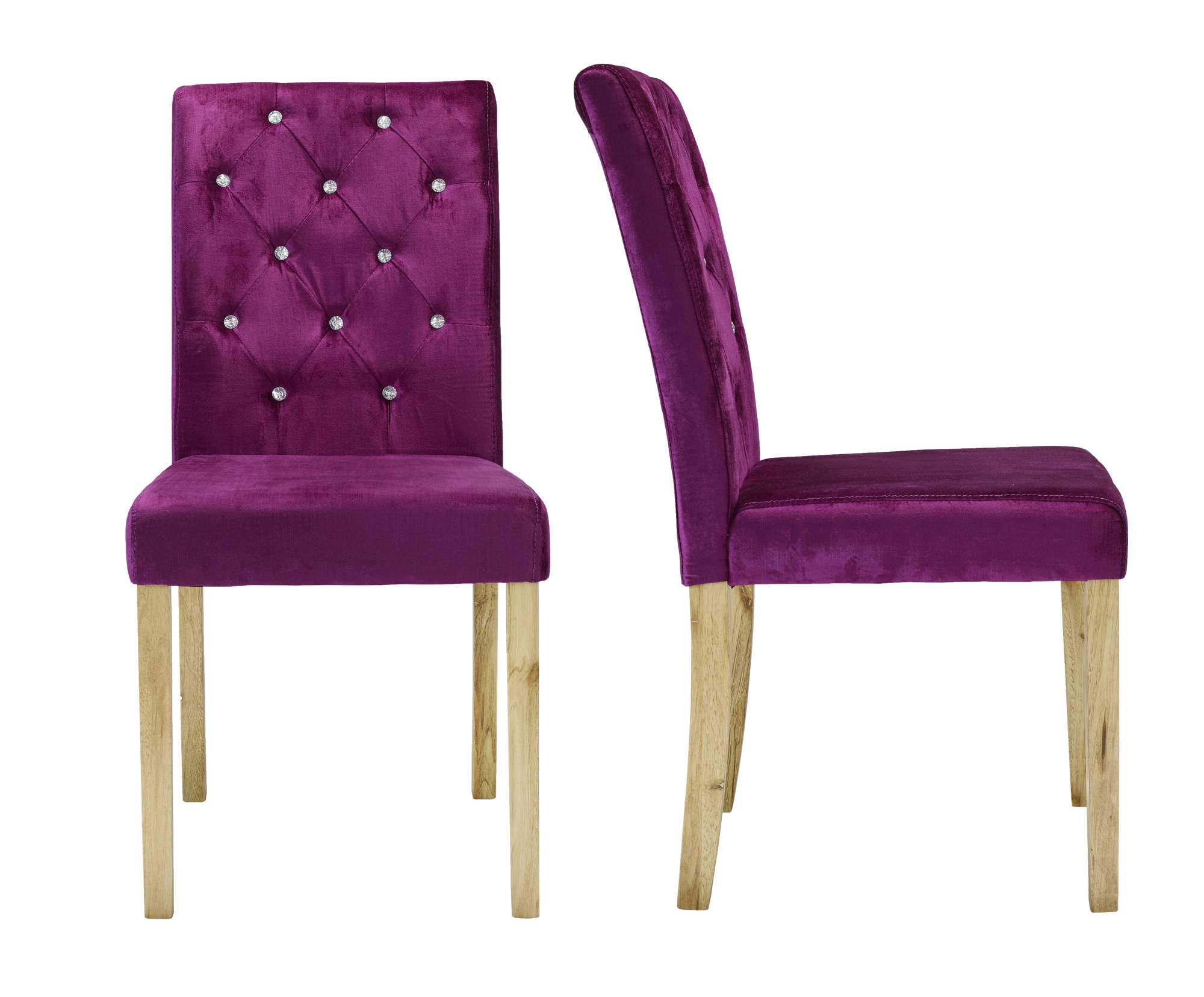 Chaillot Dining Chairs In Purple Fast Free Delivery Ezzo Co Uk