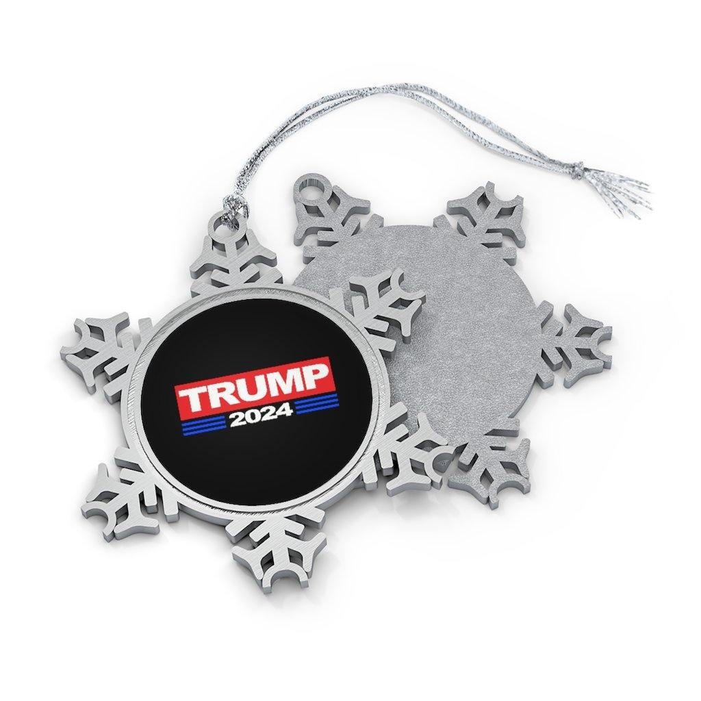 Buy Donald Trump 2024 Pewter Christmas Snowflake Ornament at Miss