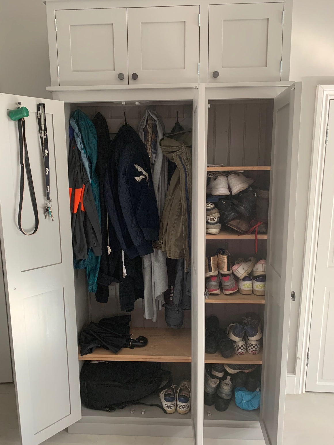 3 Door Hall /Utility Room / Cloak Room Coat & Shoe ...