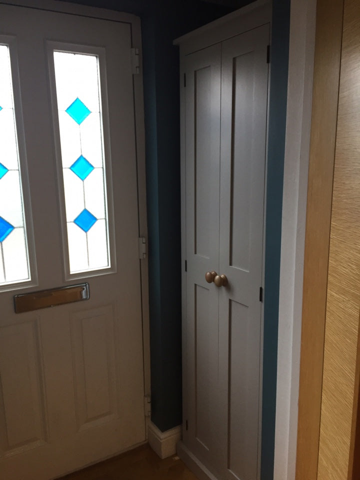 2 door Hallway, Utility, Cloak Room Storage Cupboard with Hooks and Sh ...