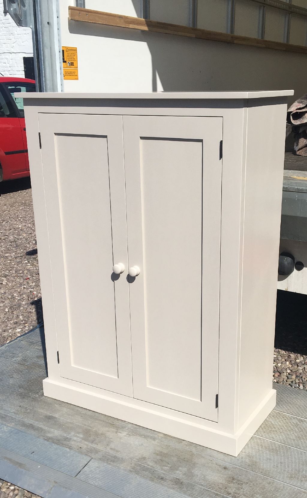 Shaker Style Low 2 Door Hallway Shoe Cupboard to match