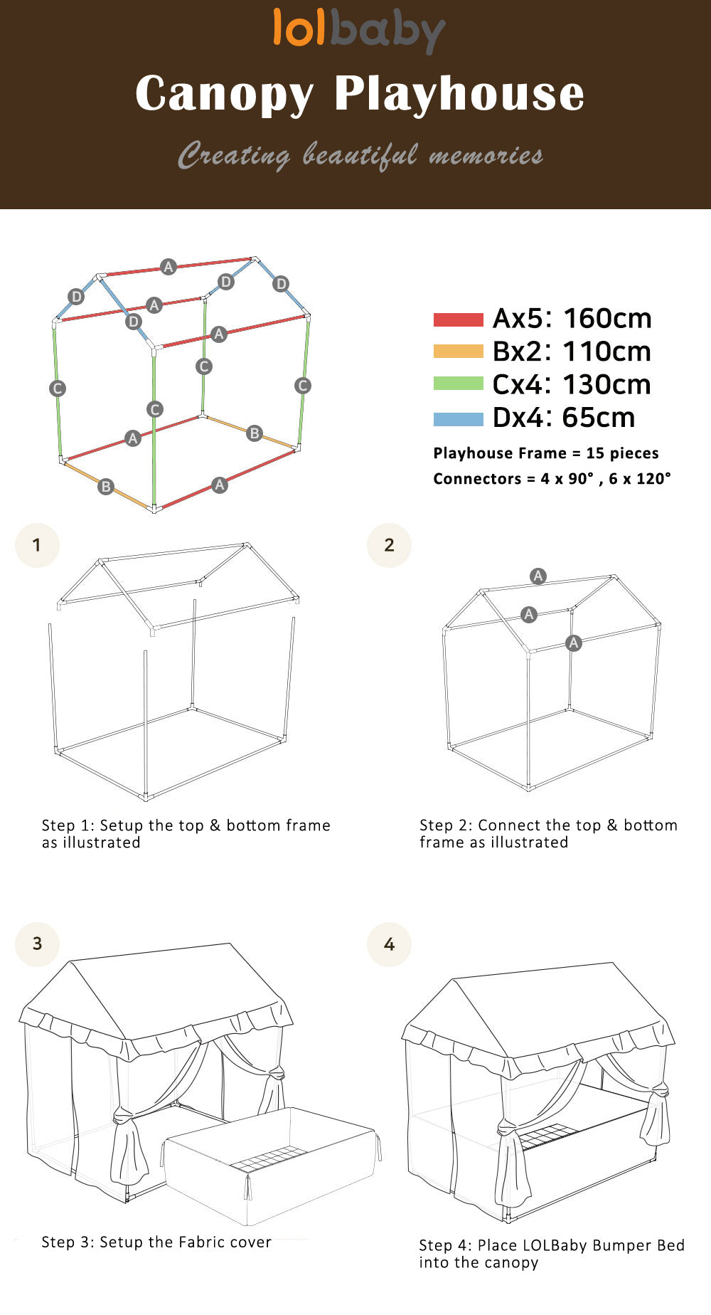 LOLBaby Canopy Playhouse Setup