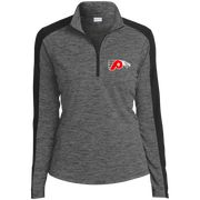 76ers Phillies Flyers Eagles LST397 Sport-Tek Ladies’ Electric Heather Colorblock 1/4-Zip Pullover