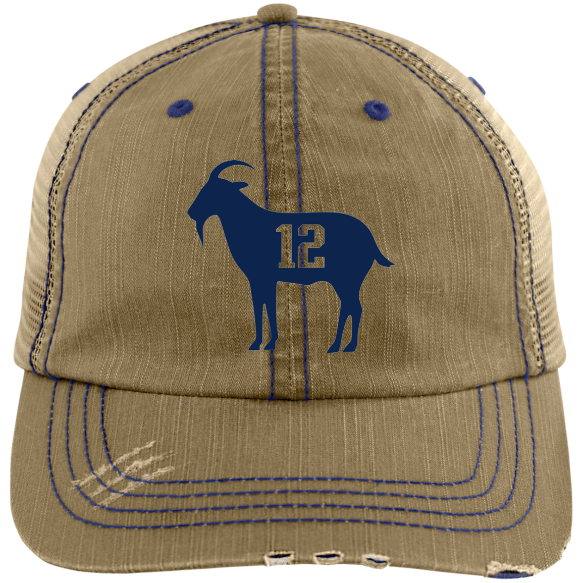 Goat 12 Tom Brady Trucker Hat –