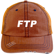 Ftp 6990 Distressed Unstructured Trucker Cap