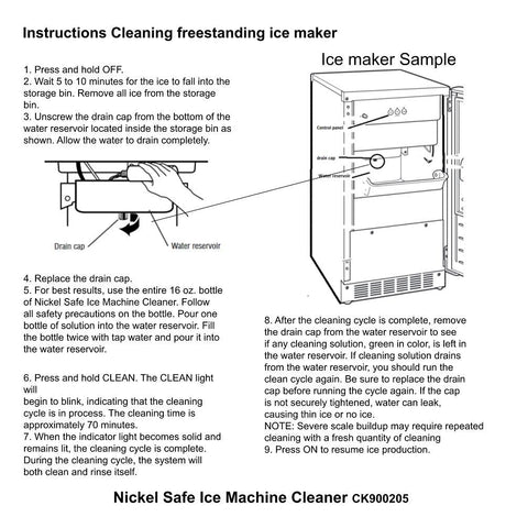 kenmore ice maker cleaning solution