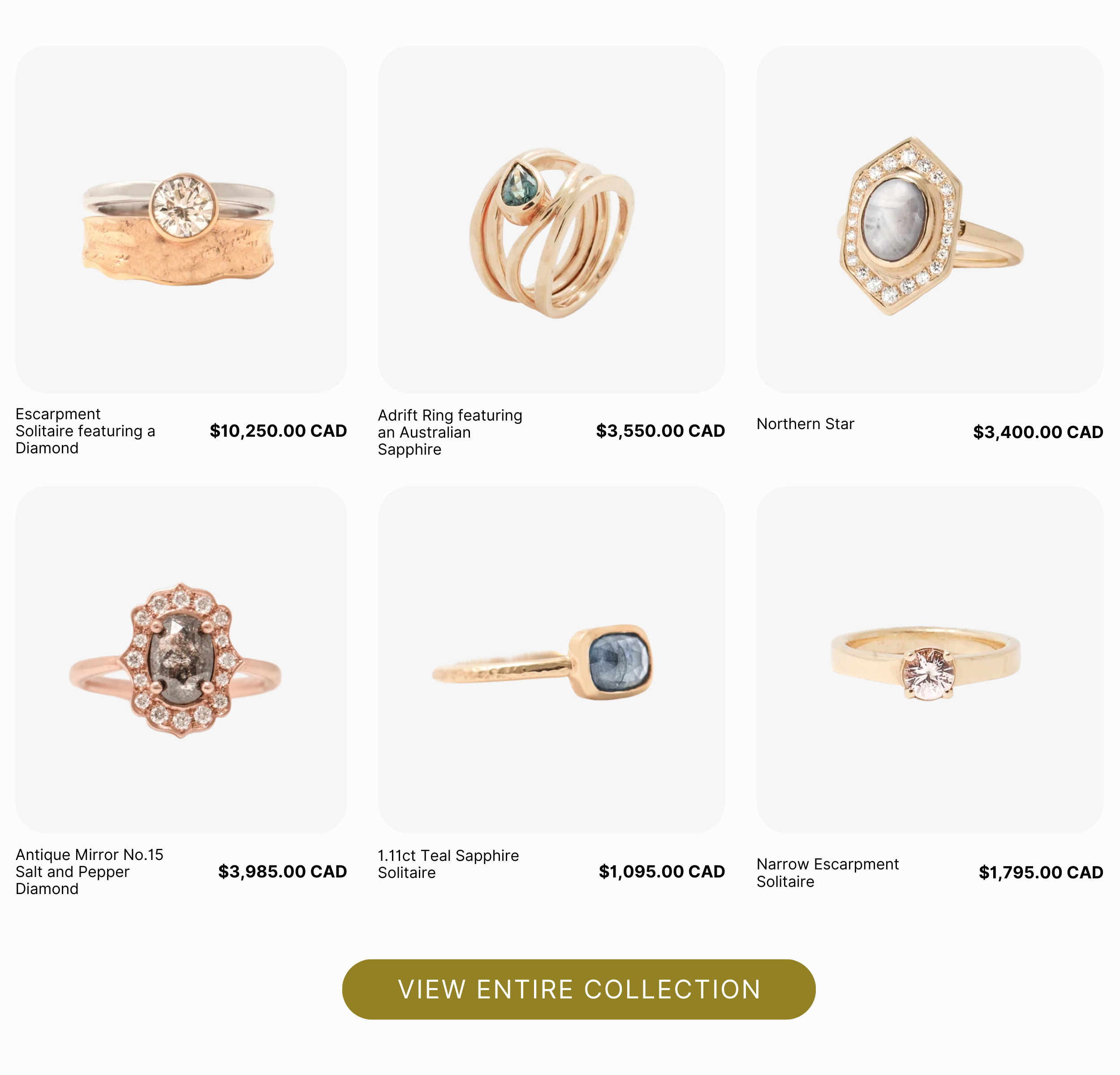 Macadi Jewellery Canada Ring Collection