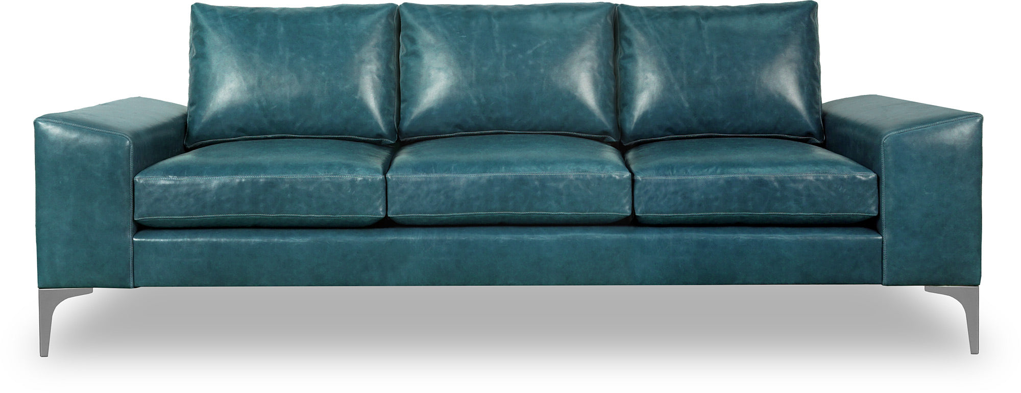 Aqua Slant-arm sofa by Roger+Chris 
