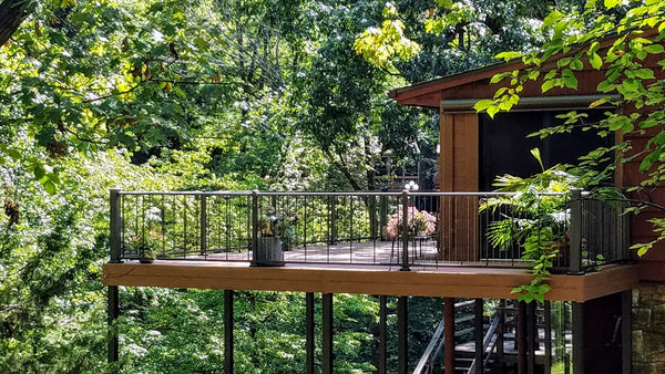 C80 VertiCable Vertical Cable Rail Deck Cable Railing for a stunning back yard