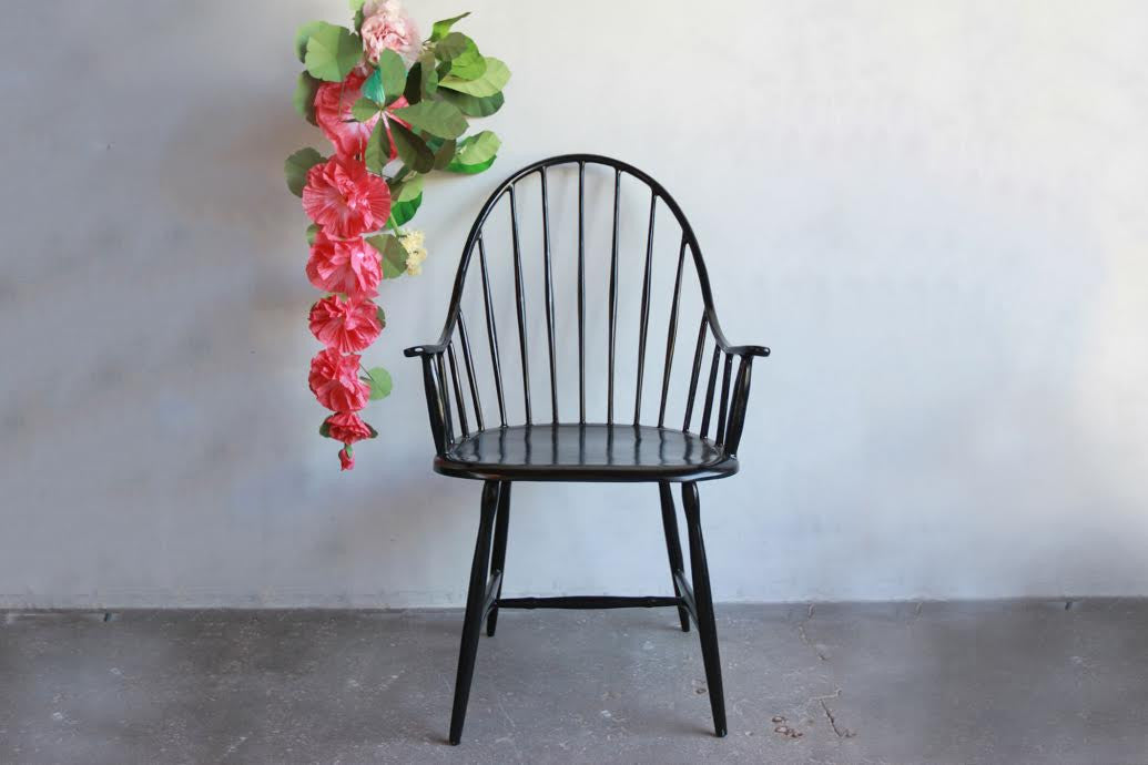 Black Metal Windsor Chair NickeyKehoe