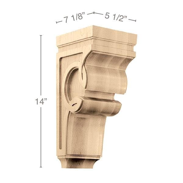 Large Celtic Corbel 5 1 2 W X 14 H X 7 1 8 D White River Hardwoods