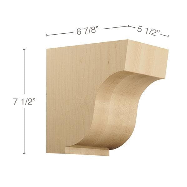 Medium Simplicity Corbel 5 1 2 W X 7 1 2 H X 6 7 8 D White