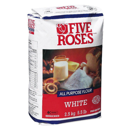 FIVE ROSES ALL PURPOSE FLOUR WHITE 2.5 KG — Delivurr